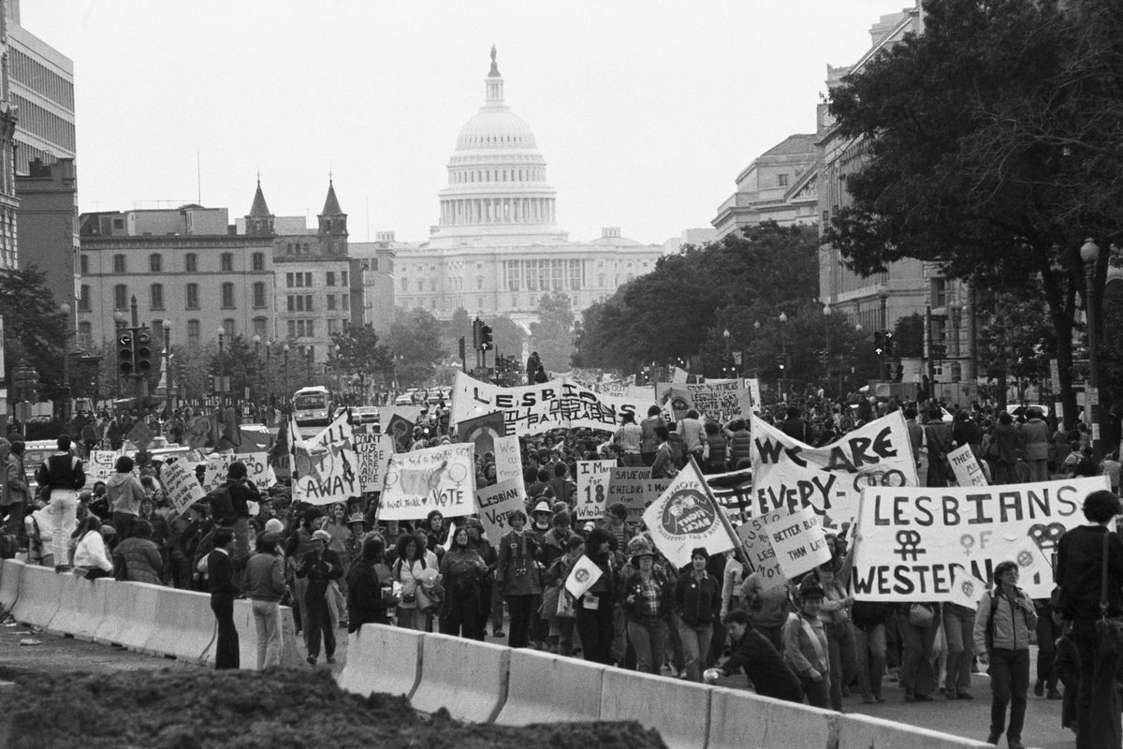 1979 First Gay Rihgts March On Washington D.C. United States Capitol Photo